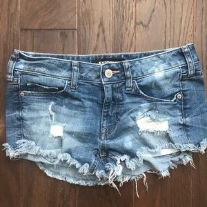 Express denim shorts